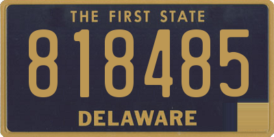 DE license plate 818485