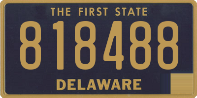 DE license plate 818488
