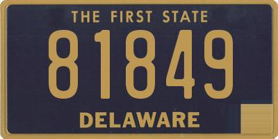 DE license plate 81849
