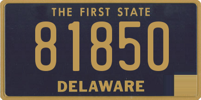 DE license plate 81850