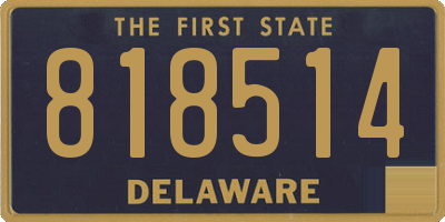 DE license plate 818514