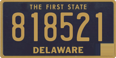 DE license plate 818521