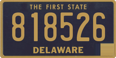 DE license plate 818526