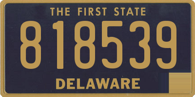 DE license plate 818539