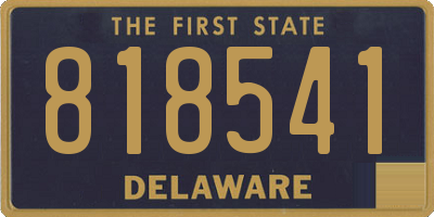 DE license plate 818541