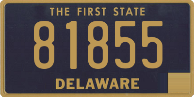 DE license plate 81855