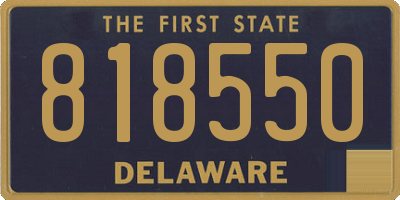 DE license plate 818550