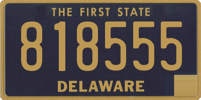 DE license plate 818555