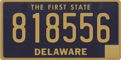 DE license plate 818556