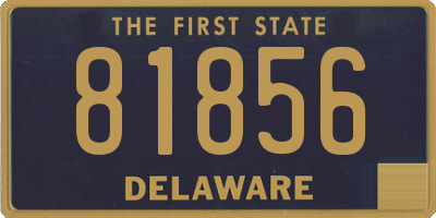 DE license plate 81856