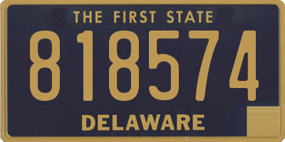 DE license plate 818574