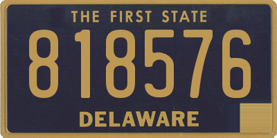 DE license plate 818576