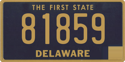 DE license plate 81859