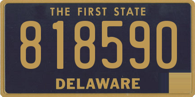 DE license plate 818590