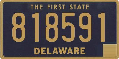 DE license plate 818591