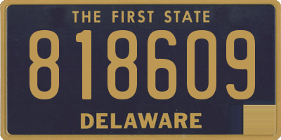 DE license plate 818609