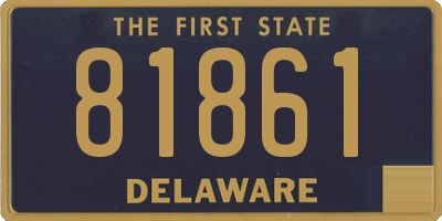 DE license plate 81861