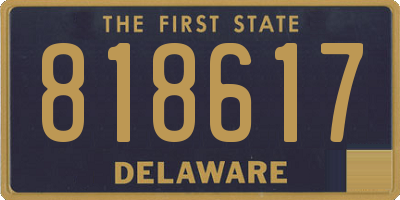 DE license plate 818617