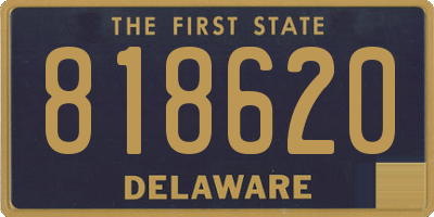 DE license plate 818620