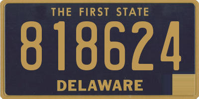DE license plate 818624