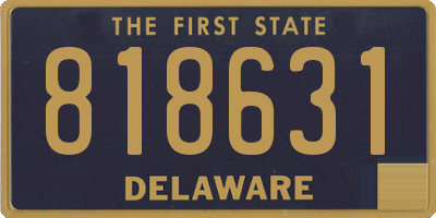 DE license plate 818631