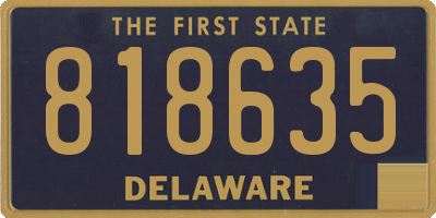DE license plate 818635