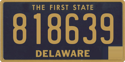 DE license plate 818639