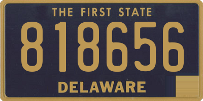 DE license plate 818656