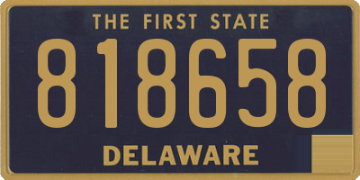 DE license plate 818658