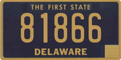 DE license plate 81866