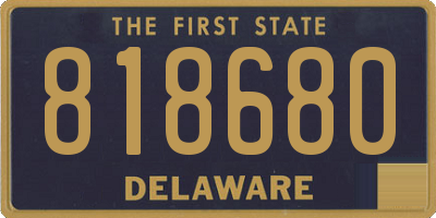 DE license plate 818680