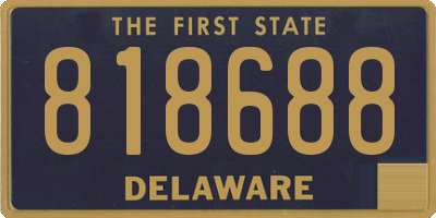 DE license plate 818688