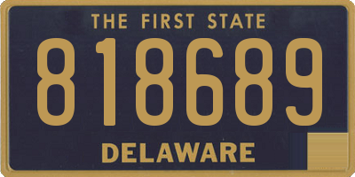 DE license plate 818689