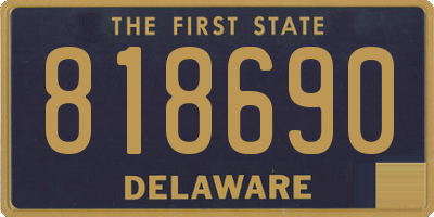 DE license plate 818690