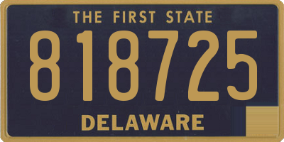 DE license plate 818725