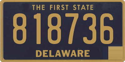 DE license plate 818736