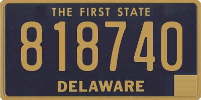 DE license plate 818740