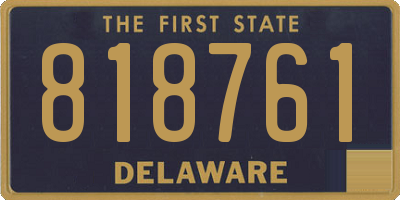 DE license plate 818761