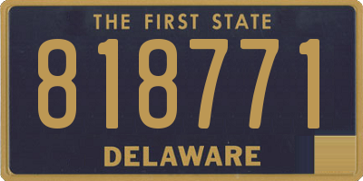 DE license plate 818771