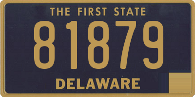 DE license plate 81879