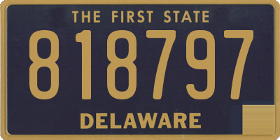 DE license plate 818797