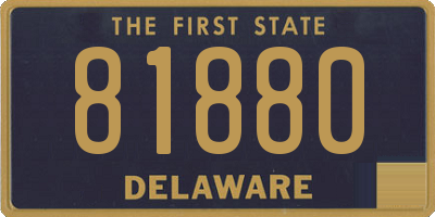 DE license plate 81880