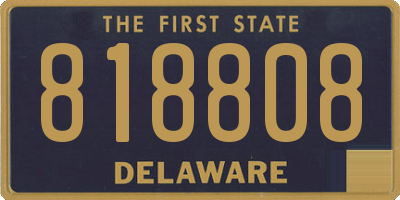 DE license plate 818808