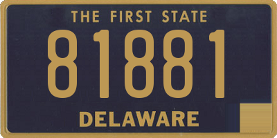 DE license plate 81881
