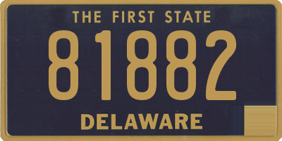 DE license plate 81882