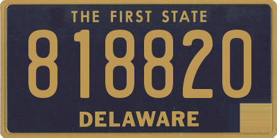 DE license plate 818820