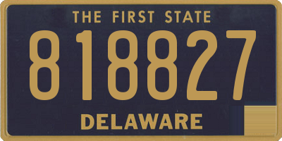 DE license plate 818827