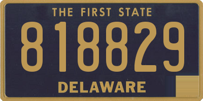 DE license plate 818829