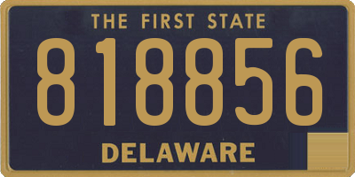 DE license plate 818856