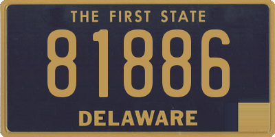 DE license plate 81886